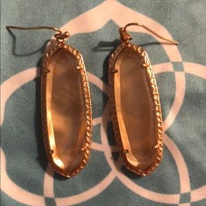 Lauren earrings peach illusion stone NEVER WORN